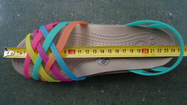 CROCS Rainbow Mushroom Huarache Mini Wedge Sandal Women