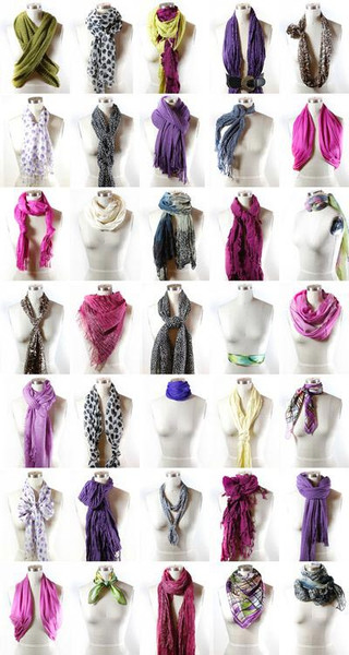 Как завязать шарф - 25 способов красиво завязать шарф - Мода и стиль.