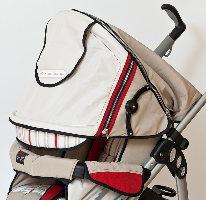 Капюшон коляски Hartan Buggy iX1 опущенный до бампера