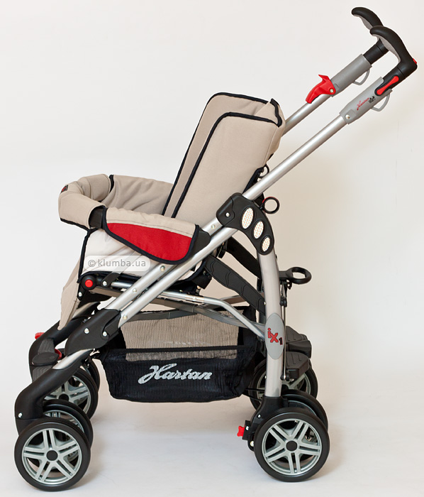 Наклон спинки сидения  коляски Hartan Buggy iX1