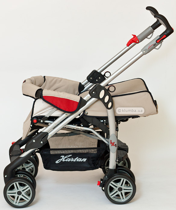 Горизонтальное положение спинки кресла Hartan Buggy iX1