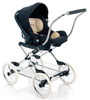 Автокресло Inglesina Huggy Multifix на шасси коляски 
Inglesina Vittoria